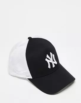 Черная кепка New Era New York Yankees Clean с А-образной оправой