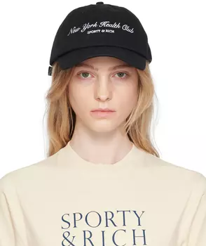 Черная кепка NY Health Club Sporty & Rich