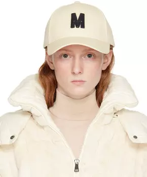 Черная кепка с аппликацией Moncler
