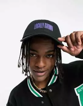 Черная кепка с цветком Tealer