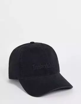 Черная кепка Timberland с логотипом в центре