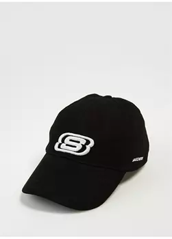 Черная кепка унисекс Skechers