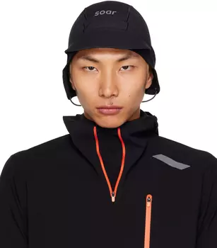 Черная кепка WoolTech Soar Running