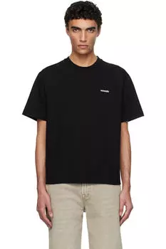 Черная классическая футболка vowels