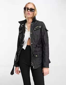 Черная классическая куртка Barbour International Polarquilt
