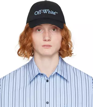 Черная книжная кепка Off-White