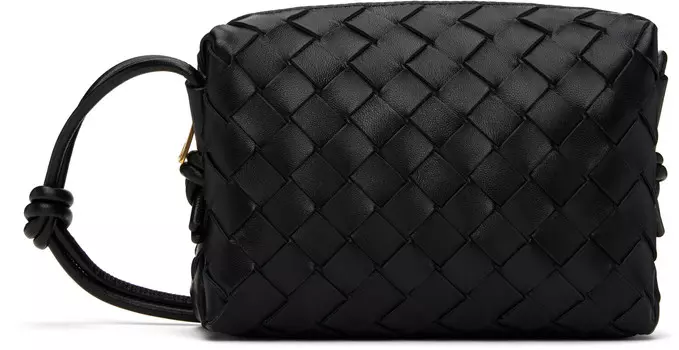 Черная концертная сумка Intrecciato Bottega Veneta