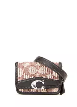 Черная коричневая женская поясная сумка bandit Coach