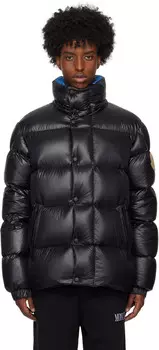 Черная короткая куртка-пуховик Dervox Moncler