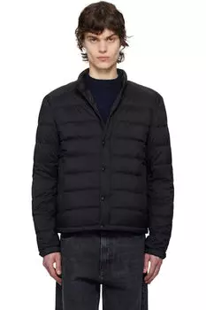 Черная короткая куртка-пуховик Selfes Moncler
