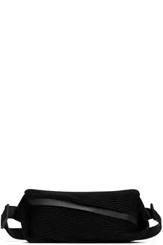 Черная косая складка на талии PLEATS PLEASE ISSEY MIYAKE