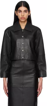 Черная кожаная куртка Veda Edition Clarke Reformation