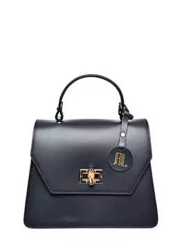 Черная кожаная сумка Anna Luchini, черный