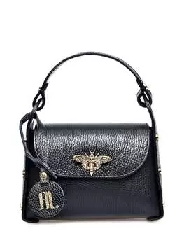 Черная кожаная сумка Anna Luchini, черный