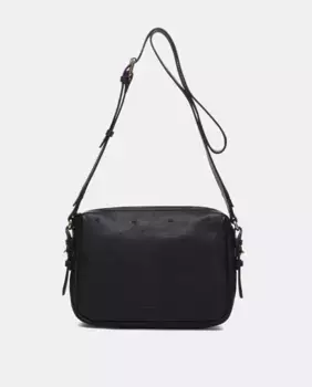 Черная кожаная сумка через плечо Abbacino, черный