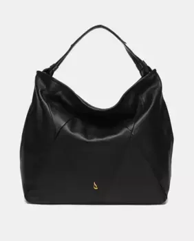 Черная кожаная сумка через плечо Abbacino, черный