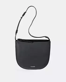 Черная кожаная сумка через плечо El Caballo