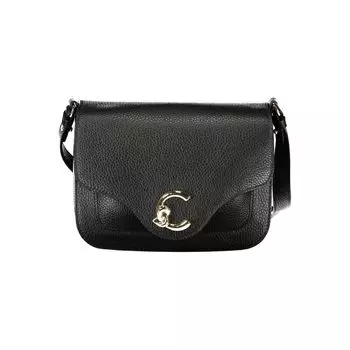 Черная кожаная сумка Coccinelle, черный