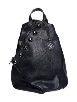 Черная кожаная сумка Luisa Vannini, черный