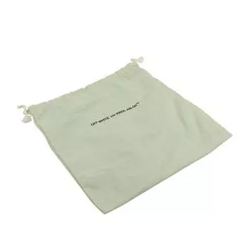 Черная кожаная сумка на шнурке Off-White, черный