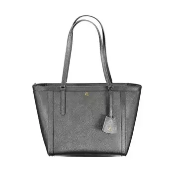 Черная кожаная сумка Ralph Lauren