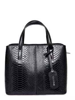 Черная кожаная сумка Roberta M, черный