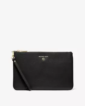 Черная кожаная сумочка Michael Michael Kors, черный