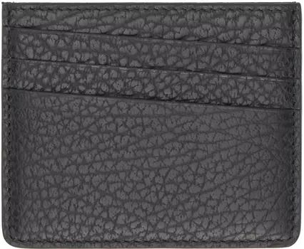 Черная кожаная визитница Maison Margiela