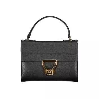 Черная кожаная женская сумка Coccinelle