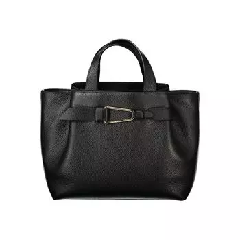 Черная кожаная женская сумка Coccinelle