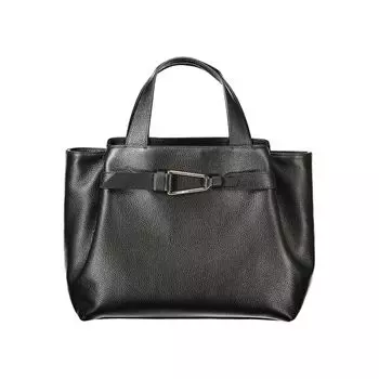 Черная кожаная женская сумка Coccinelle