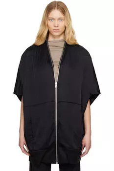 Черная куртка-бомбер Hollywood Giderded Bubble Rick Owens