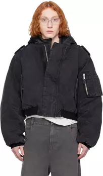 Черная куртка-бомбер W2 Entire Studios