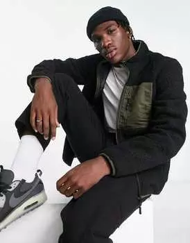 Черная куртка борга на молнии Brave Soul