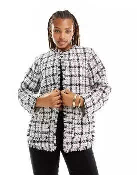 Черная куртка-букле ASOS