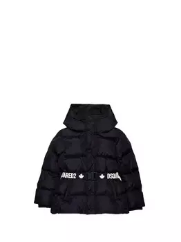 Черная куртка для девочек Dsquared