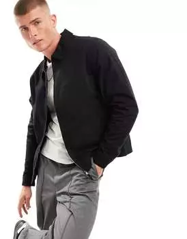 Черная куртка Харрингтон ASOS