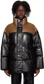 Черная куртка из искусственной кожи Milani Stand Studio