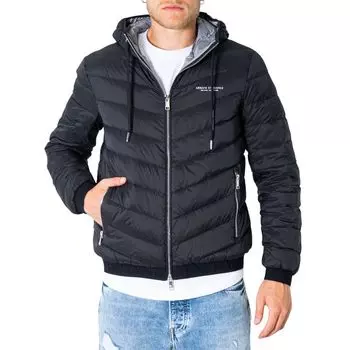 Черная куртка из полиэстера Armani Exchange