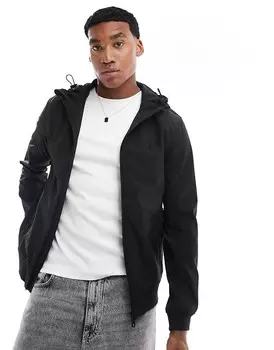 Черная куртка из софтшелла с флисовой спинкой Lyle & Scott Tonal