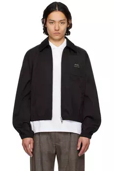 Черная куртка на молнии «Ami» AMI Paris