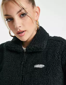 Черная куртка на молнии из шерпы Columbia Winter Pass