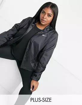 Черная куртка Nike Running Plus Essential