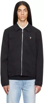 Черная куртка под зебру PS by Paul Smith