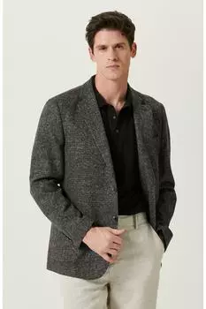 Черная куртка с длинным рукавом с моно воротником Network, черный