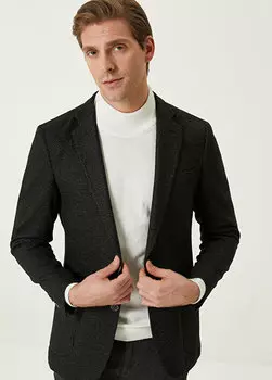 Черная куртка с узором Network