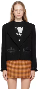 Черная куртка в стиле вестерн OPEN YY