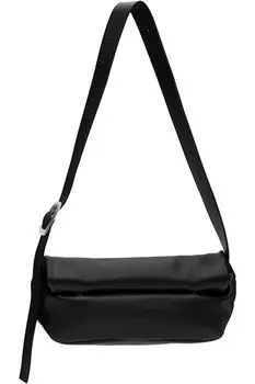 Черная квадратная поясная сумка Rollup Small Jil Sander