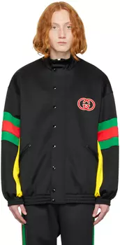 Черная легкая куртка Gucci