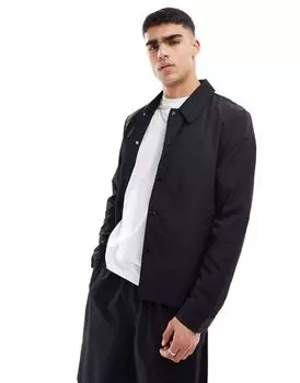 Черная легкая куртка Харрингтон ASOS